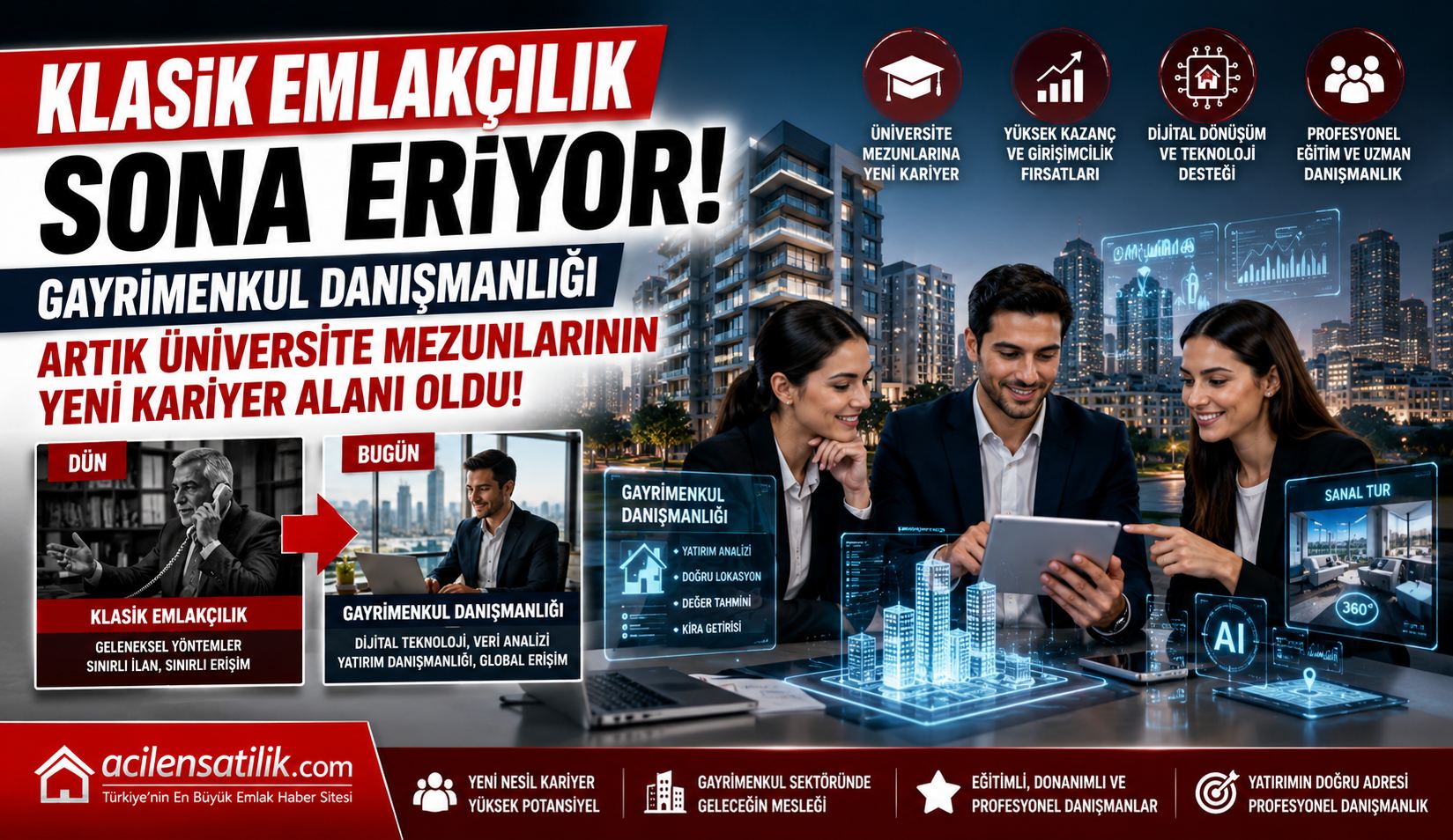 Üniversite Mezunları Rotayı Emlak Sektörüne Çevirdi Kazanç ve Kariyer Dikkat Çekiyor