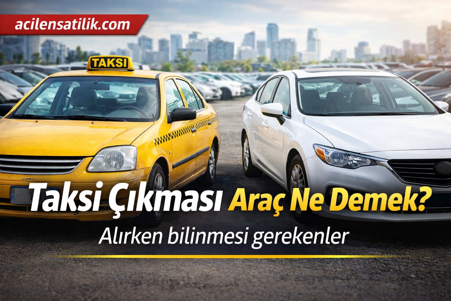 İkinci El Araçta Taksi Çıkması Gerçeği Bilmeniz Gerekenler