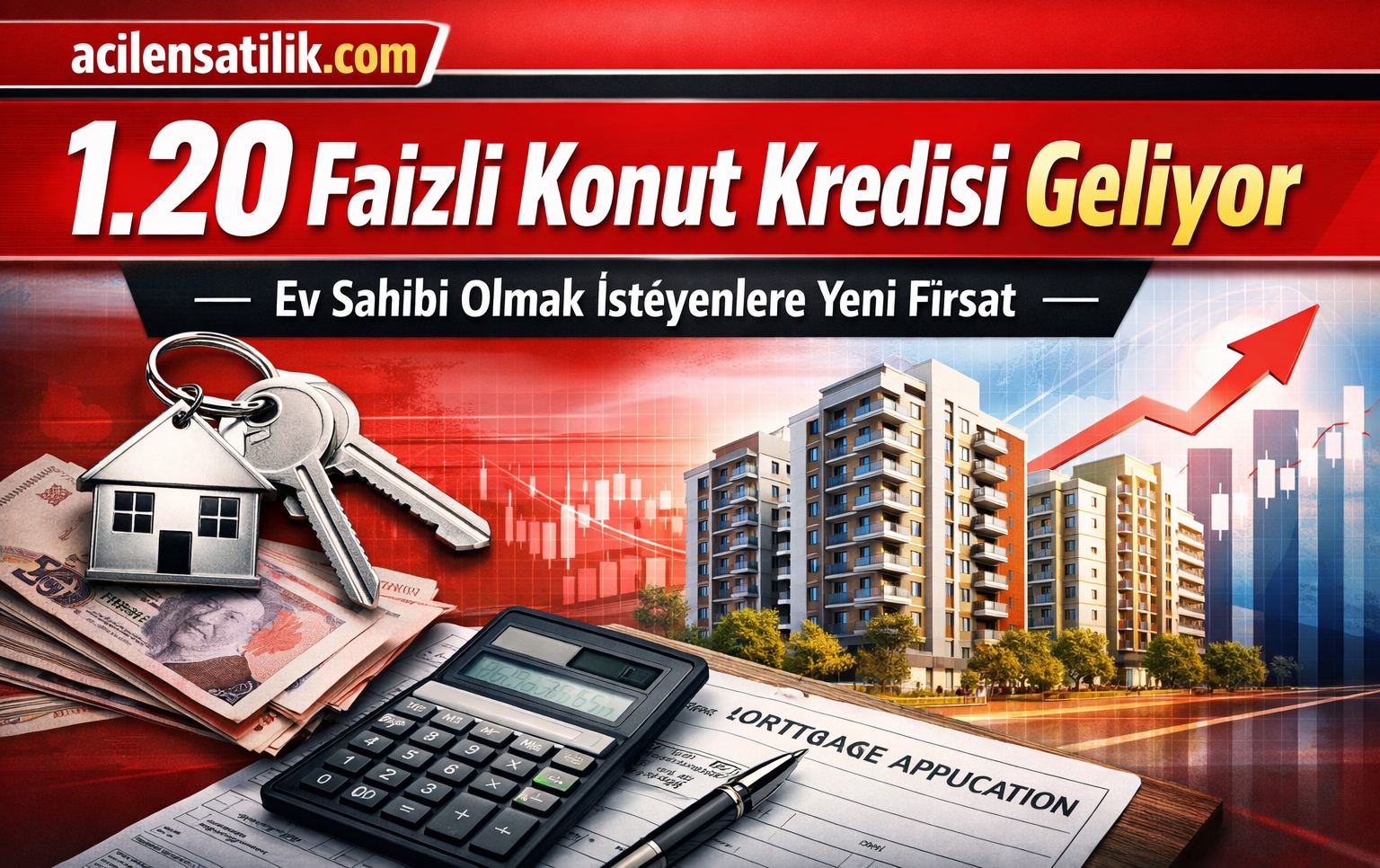 İlk Evini Alacaklara Dev Kredi Kampanyası 1.20 Faiz Gündemde