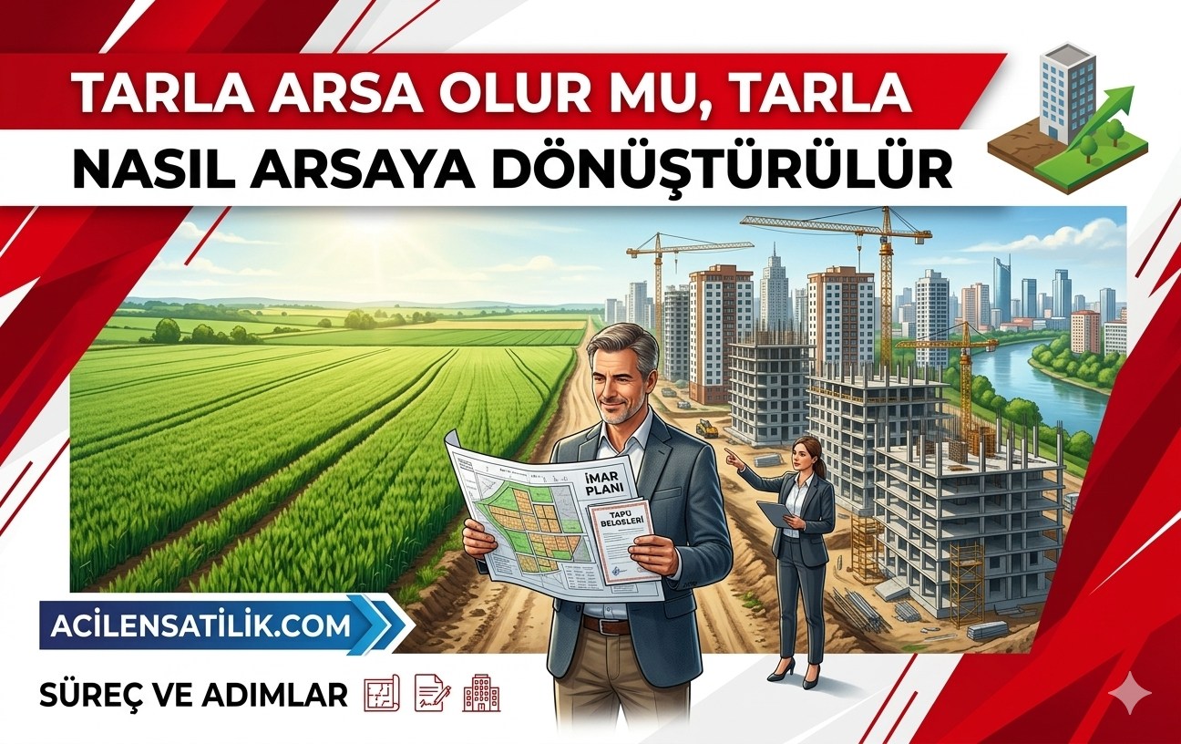 İmara Açılan Tarlalar Nasıl Arsa Statüsü Kazanır