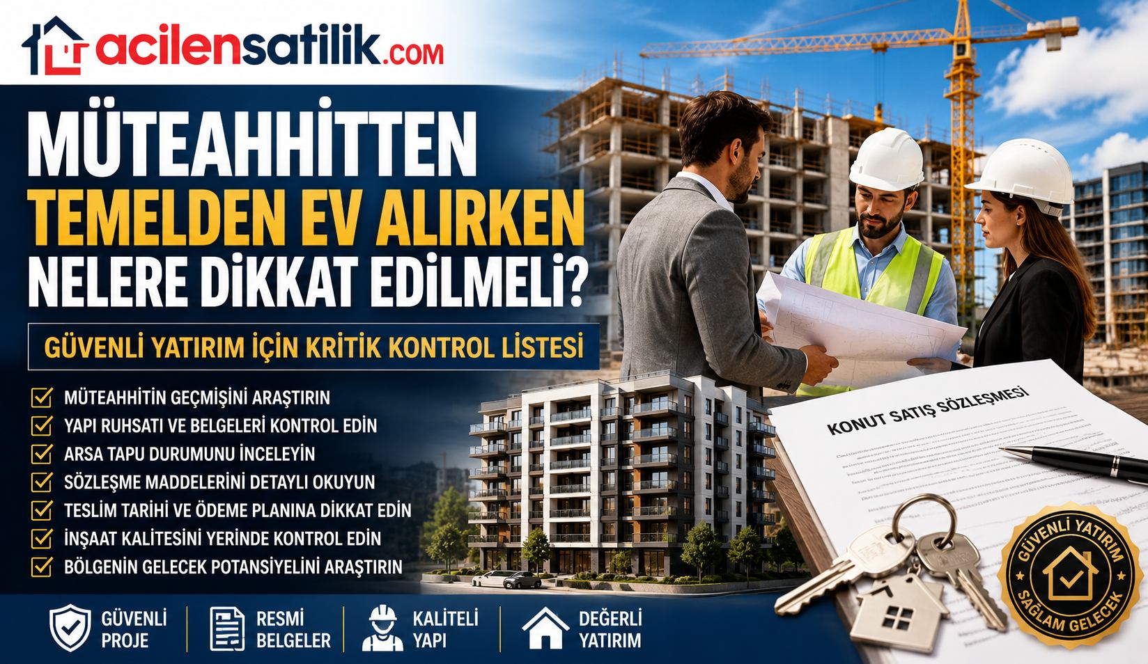 İnşaat Halindeki Evlerde Büyük Riskler ve Fırsatlar: Satın Almadan Önce Bunları Kontrol Edin