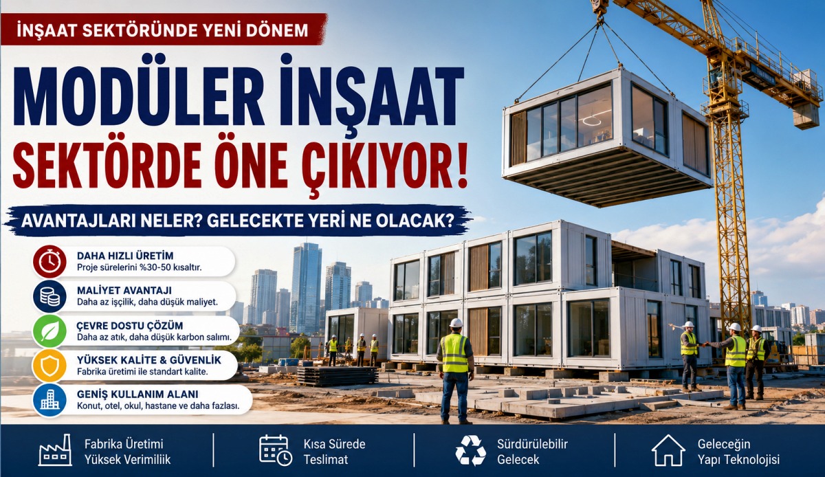 İnşaat Sektöründe Sessiz Devrim! Modüler Yapılar Neden Her Geçen Gün Daha Fazla Tercih Ediliyor?