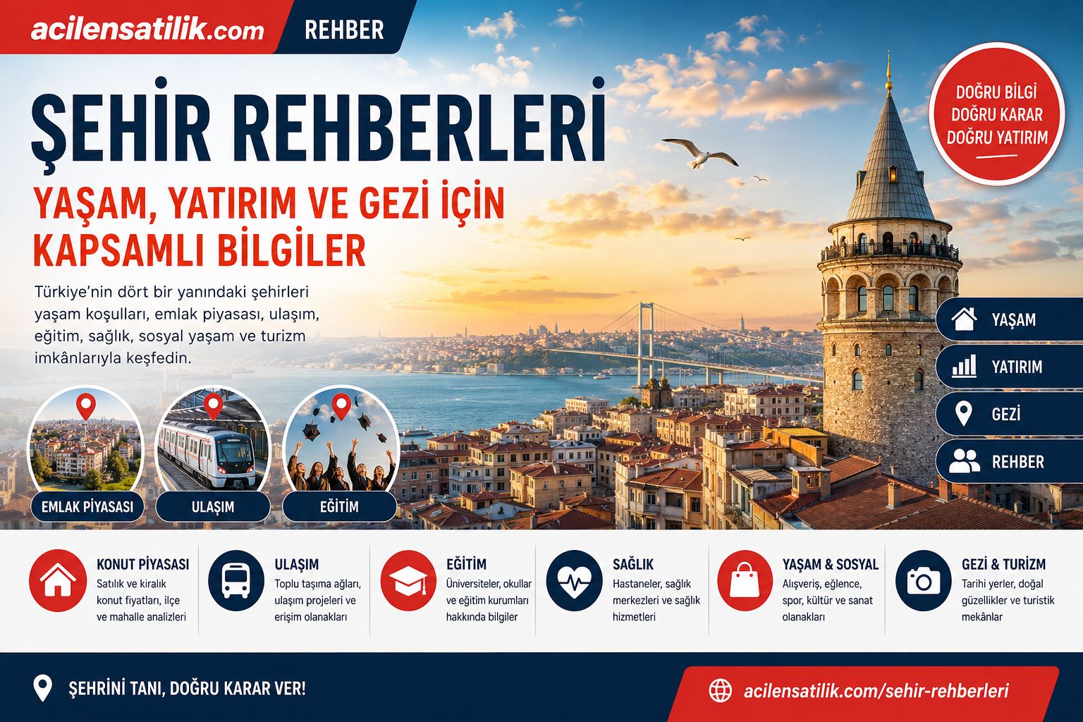 Şehir Rehberleri ile Yaşam Kalitesi, Emlak ve Sosyal Hayatı Keşfedin