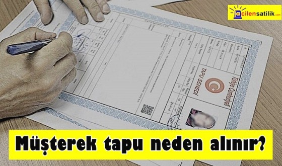 acilensatilik.com Emlak Rehberi: Müşterek tapu neden alınır?