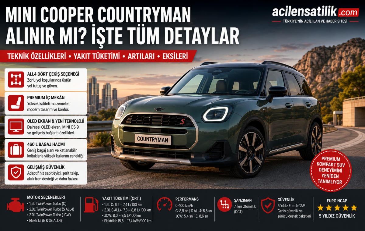 2026 MINI Cooper Countryman İncelemesi: Artıları, Eksileri ve Kullanıcı Deneyimleri