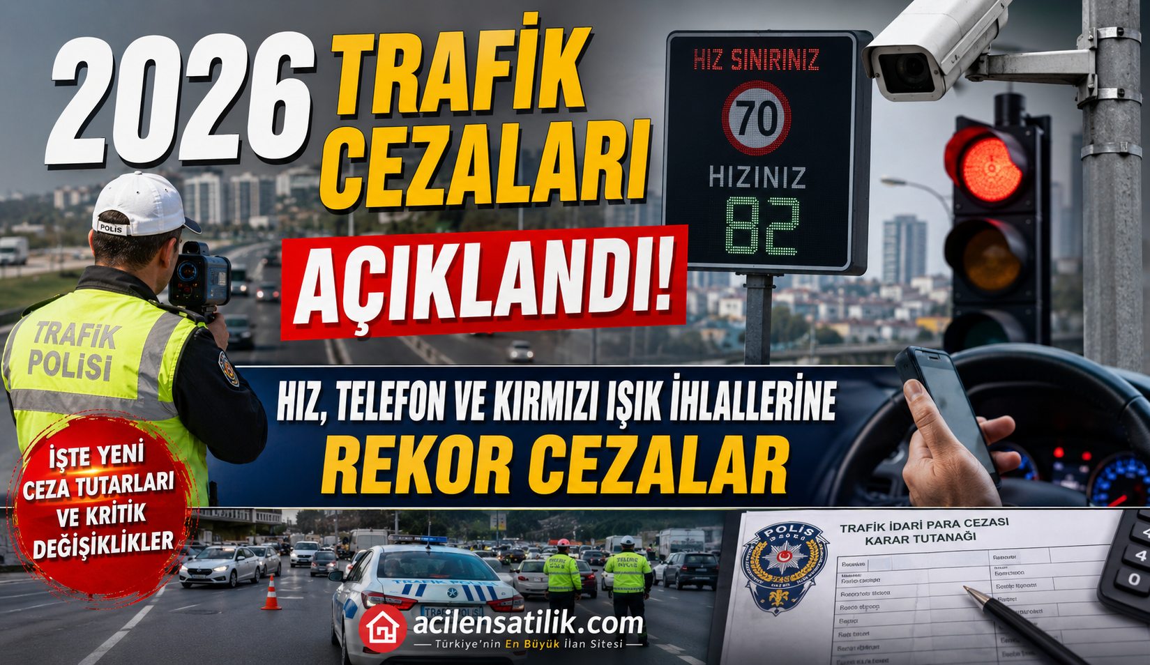2026 Trafik Cezaları Güncellendi! İşte Yeni Ceza Tutarları ve Kritik Değişiklikler