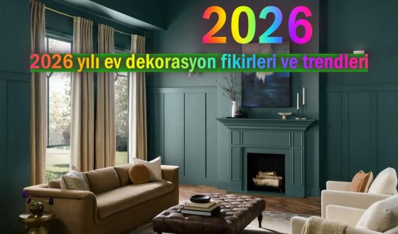 2026 yılı için bazı Ev Dekorasyon fikirleri ve trendleri