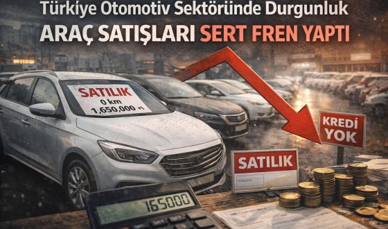 Türkiye Otomotiv Sektöründe Durgunluk: Araç Satışları Sert Fren Yaptı