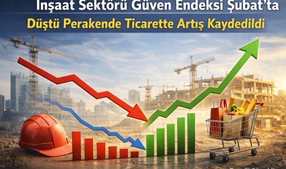 Şubat 2026 Ekonomik Güven Tablosu: İnşaat Kötümser, Perakende Moral Buldu