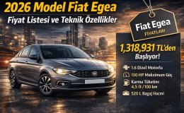 2026 Model Fiat Egea Fiyat Listesi ve Teknik Özellikler Açıklandı