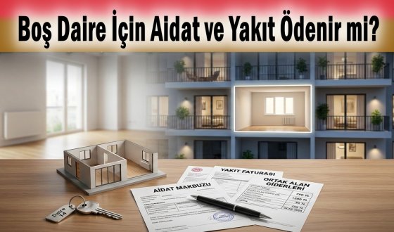 Kat mülkiyeti kanunu boş daireler için aidat ve gider kurallarını belirliyor