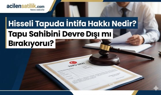 Tapuda İntifa Hakkı Şerhi Nedir? Satış Yaparken Engel Teşkil Eder mi?