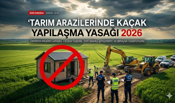Tarım Arazilerinde Kaçak Yapıya Büyük Yasak Yeni Dönem Başladı