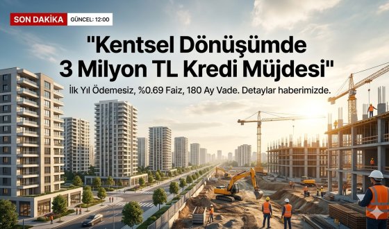 Evini Yenilemek İsteyenlere Kentsel Dönüşüm Kredisi: 0.69 Faiz ve 180 Ay Vade