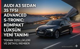 Kompakt Lüksün Zirvesi: Audi A3 Sedan 35 TFSI Advanced İncelemesi