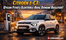 Şehir İçinin Yeni Yıldızı: Citroën e-C3 Özellikleriyle Dikkat Çekiyor