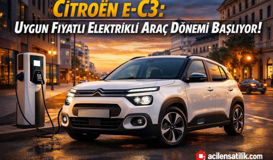 Şehir İçinin Yeni Yıldızı: Citroën e-C3 Özellikleriyle Dikkat Çekiyor