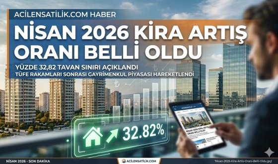 Nisan 2026 Kira Artış Oranı Belli Oldu Yüzde 32 Seviyesine Geriledi