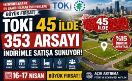 TOKİ’den Dev Arsa Satışı 45 İlde 353 Arsa İndirimli Fiyatlarla Alıcı Bulacak