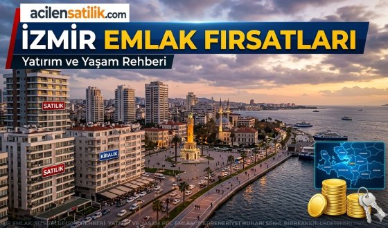 İzmir'in her bölgesinde Satılık ve kiralık Gayrimenkullerin Listesi