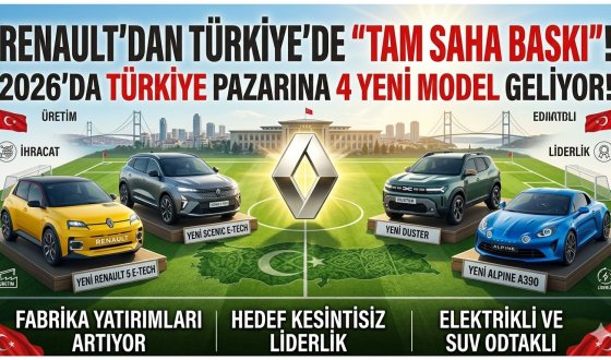 Renault 2026 Türkiye Stratejisini Açıkladı: Yerli SUV Boreal ve Yeni Elektrikliler Yolda!