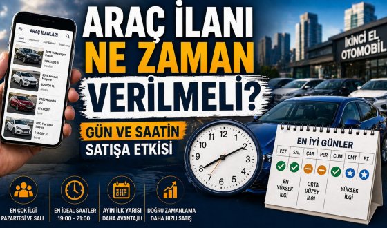 Araç İlanı Vermek İçin En Doğru Gün ve Saat Açıklandı