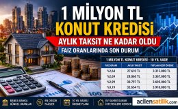 Banka Banka Konut Kredisi Hesabı 1 Milyon TL’nin Geri Ödemesi Ne Kadar?
