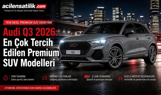 Audi Q3 Alınır mı? Premium SUV Dünyasında Dikkat Çeken Özellikler