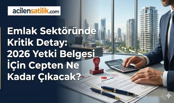 Emlak Sektöründe Kritik Detay: 2026 Yetki Belgesi İçin Cepten Ne Kadar Çıkacak?