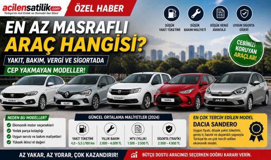 Yakıt ve Bakım Masrafı En Düşük Araçlar Hangileri? İşte Güncel Liste