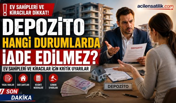 Kiracı Çıkarken Bunlara Dikkat! Depozitonun Yanma Sebepleri Açıklandı