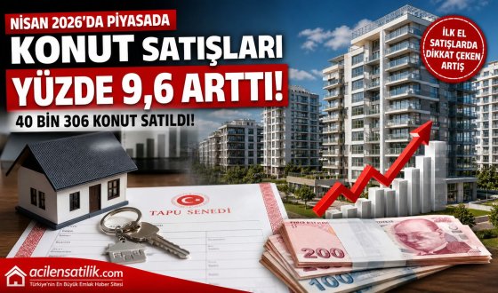 Nisan 2026’da Konut Satışları Yükseldi İlk El Satışlarda Dikkat Çeken Artış