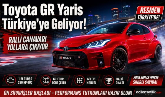 Toyota’dan Büyük Sürpriz GR Yaris İçin Ön Siparişler Başladı