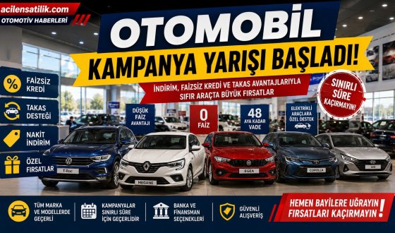 Otomotivde Kampanya Dönemi: Faizsiz Kredi ve İndirimli Araç Fırsatları