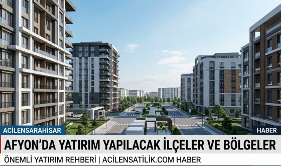 Afyon Gayrimenkul Rehberi: Yüksek Prim Potansiyeli Taşıyan Yerler