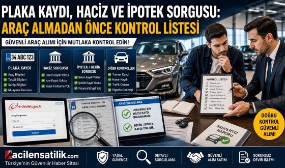 Plaka Kaydı, Haciz ve İpotek Sorgusu: Güvenli Araç Alımının Altın Kuralları