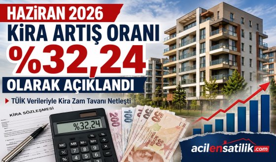 Kiracılar ve Ev Sahipleri Dikkat! Haziran 2026 Kira Zam Sınırı yüzde 32,24 olarak Netleşti