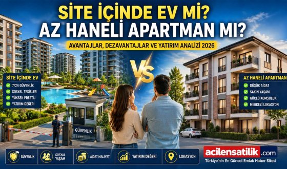 Ev Alırken Hangisi Daha Mantıklı? Site İçi Konut ve Az Katlı Apartman Analizi