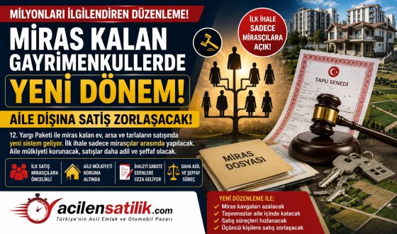 Milyonları İlgilendiren Değişiklik: Miras Kalan Taşınmazlarda Aile Koruması