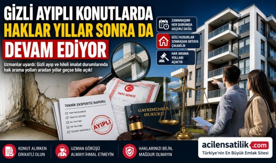 Uzmanlardan Önemli Açıklama: Gizli Ayıplı Evlerde Zamanaşımı Her Durumda Geçerli Değil