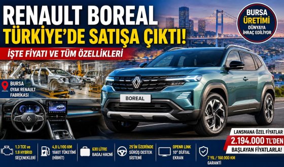 Renault Boreal Sahneye Çıktı Hibrit Teknoloji ve Dev Bagaj Bir Arada