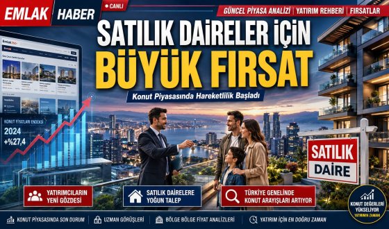 Satılık Daireler İçin Büyük Fırsat: Konut Piyasasında Hareketlilik Başladı