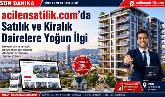Satılık ve Kiralık Daire Pazarında Yeni Trend: acilensatilik.com Kullanıcı Sayısını Artırıyor