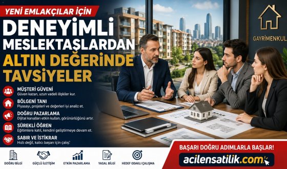 Gayrimenkulde Başarının Anahtarı: Deneyimli Meslektaşlardan Yeni Emlakçılara Tavsiyeler