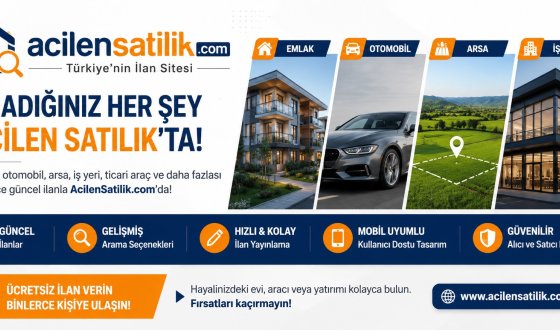 AcilenSatilik.com ile Aradığınız İlanlara Hızlı ve Güvenli Ulaşın