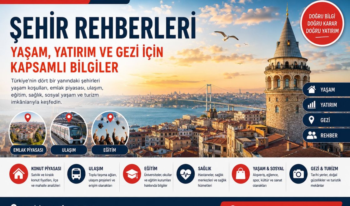 Şehir Rehberleri ile Yaşam Kalitesi, Emlak ve Sosyal Hayatı Keşfedin
