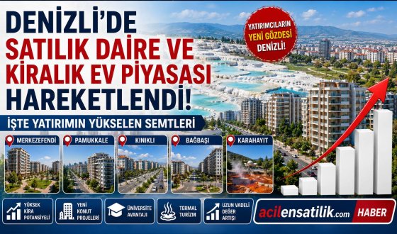 Denizli Konut Piyasasında Yeni Dönem! Satılık ve Kiralık Dairelerde Son Durum