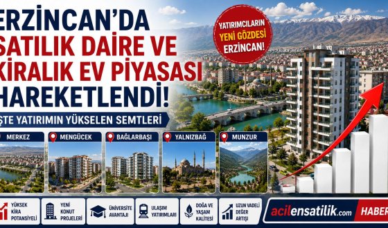 Erzincan'da Konut Yatırımı Yapacaklara Uzman Tavsiyeleri! İşte Kazandıran Bölgeler
