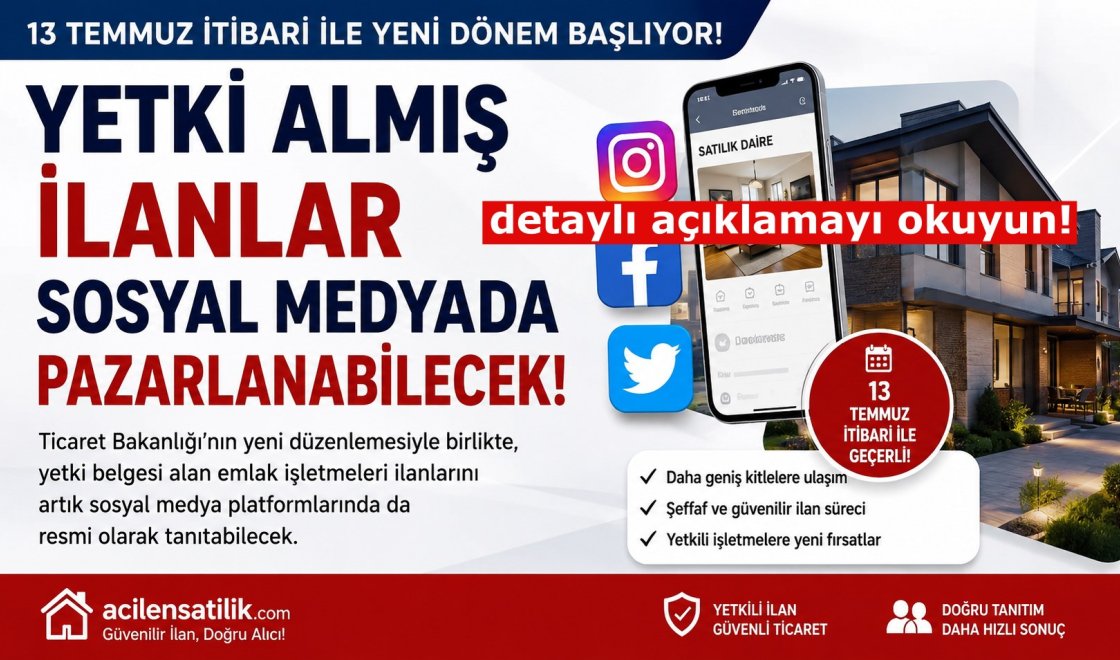 Emlak İlanlarında Sosyal Medya Dönemi İçin Geri Sayım: Düzenleme Hangi Aşamada?