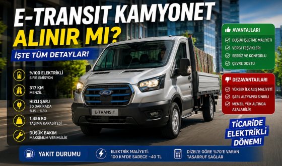 Elektrikli Ticari Araç Dönemi Başladı! Ford E-Transit Mantıklı mı?